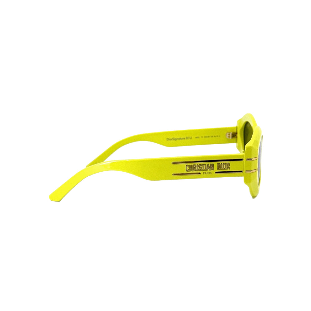 Dior DIORSIGNATURE B1U 66C0 3 sunglasses in yellow, side view