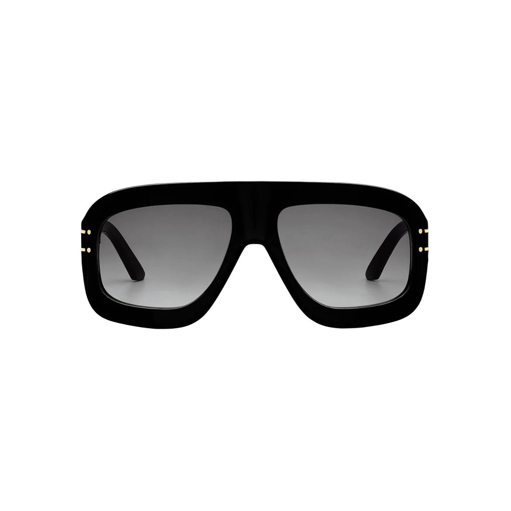 Dior DIORSIGNATURE M1U 10A1 3 sunglasses in black, front view