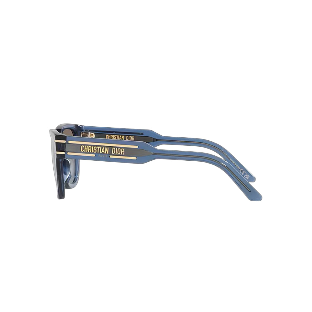 Dior DIORSIGNATURE S6U 68D0 3 sunglasses in blue, side view