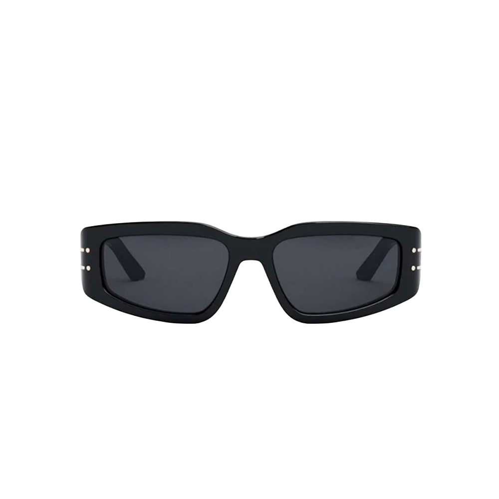 Dior DIORSIGNATURE S9U 10A0 3 sunglasses in black, front view