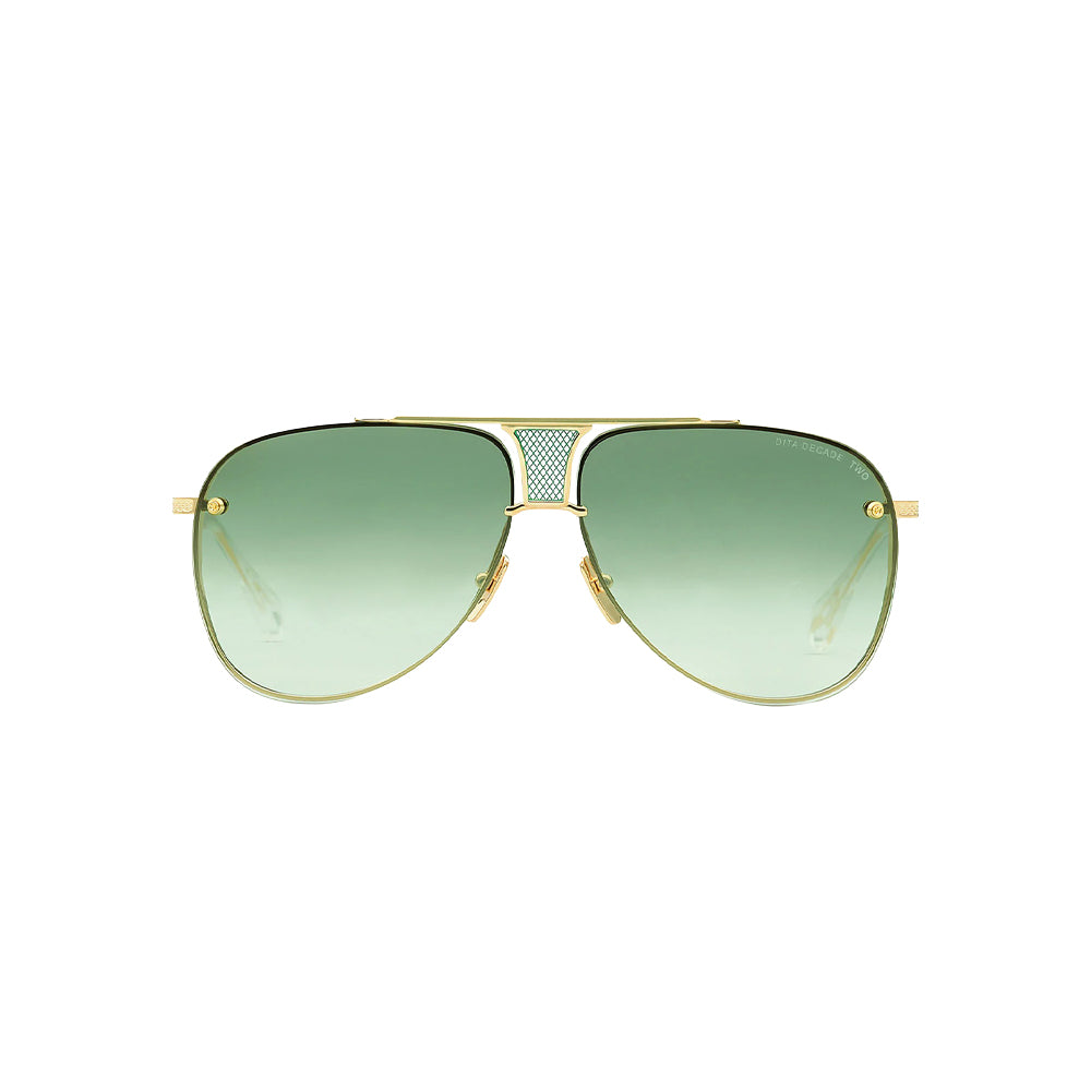 Dita DECADE TWO DRX020820 L GLD-CLR 62 sunglasses in gold, front view