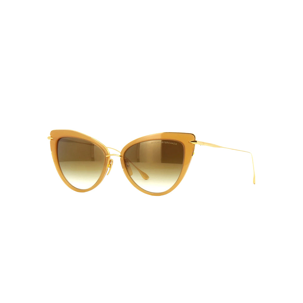 Dita HEARTBREAKER // GLD BRWN sunglasses in gold, 45° view