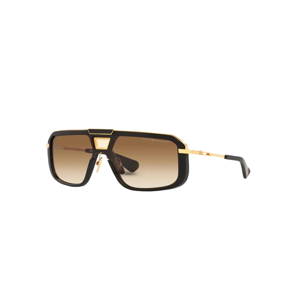 Dita MACH EIGHT DTS400 A 01 // BLK-GLD sunglasses in black, 45° view