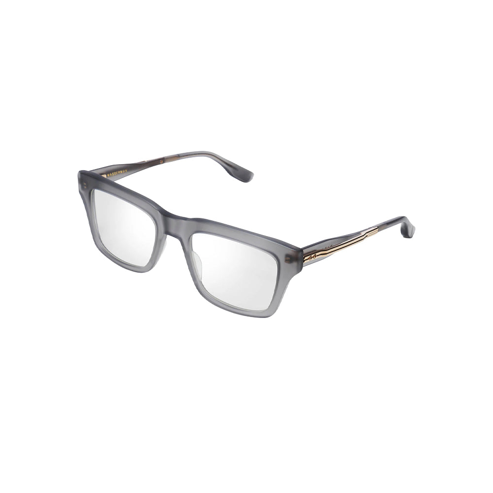 Dita WASSERMAN 52?22 Satin Crystal Grey - White Gold glasses in grey, 45° view