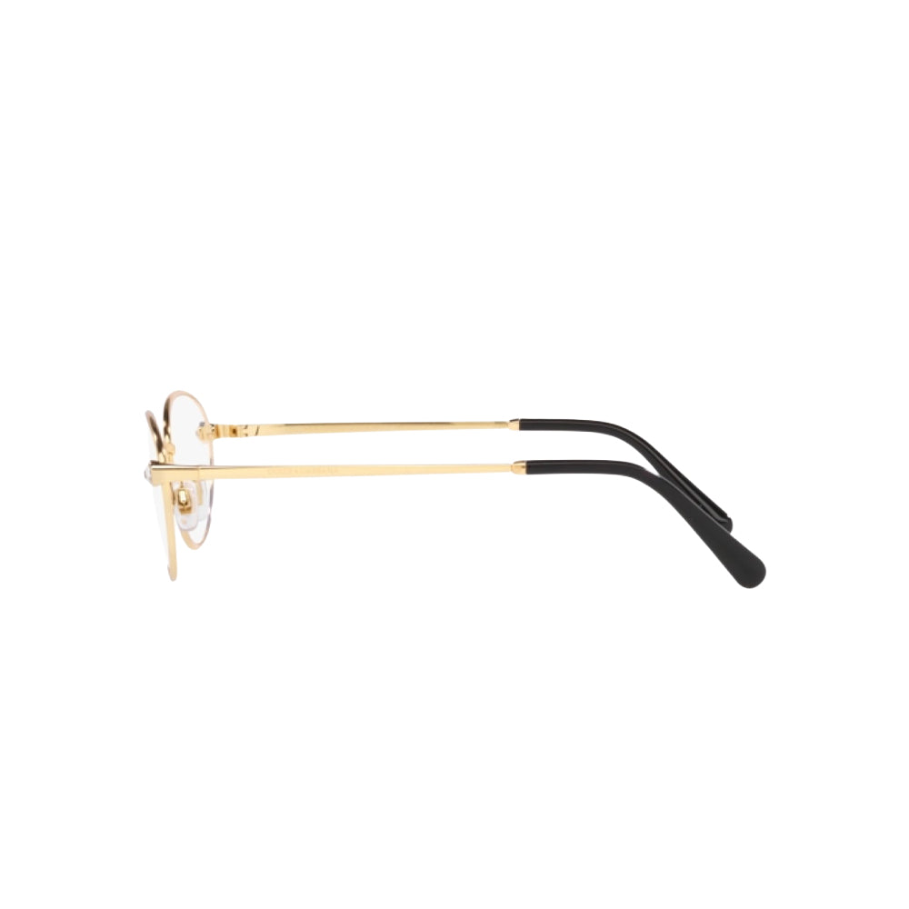 Dolce & Gabbana 1342 glasses in gold, side view