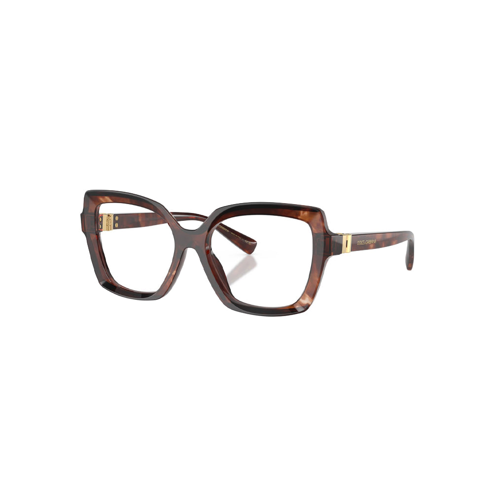 Dolce & Gabbana 3413 glasses in havana, 45° view