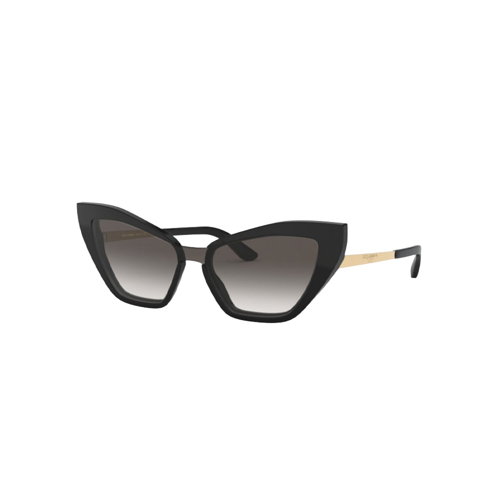 Dolce & Gabbana 4357 sunglasses in black, 45° view