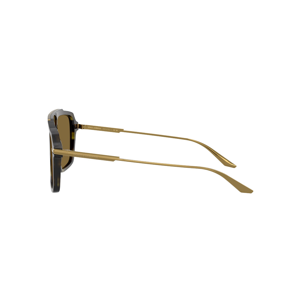 Dolce & Gabbana 4477 sunglasses in havana, side view