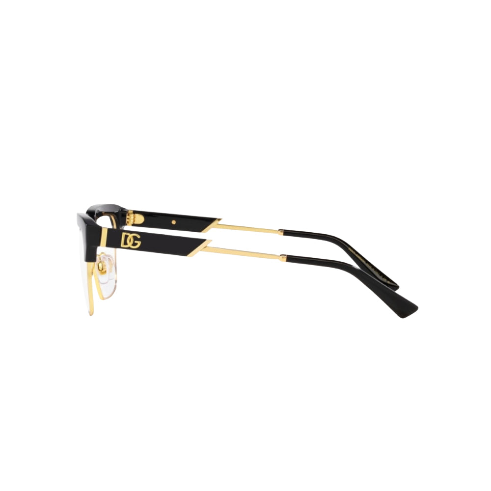 Dolce & Gabbana 5103 glasses in black, side view