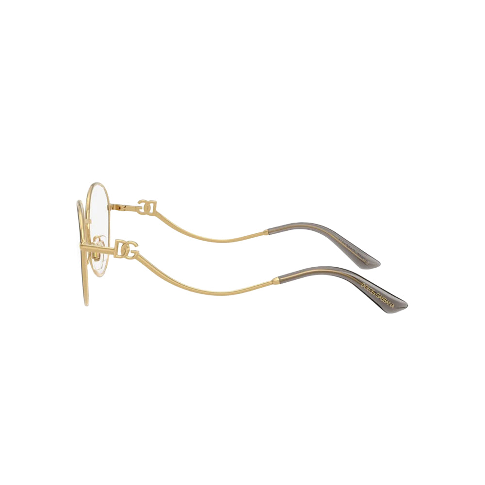 Dolce & Gabbana DG 1365 glasses in gold, side view
