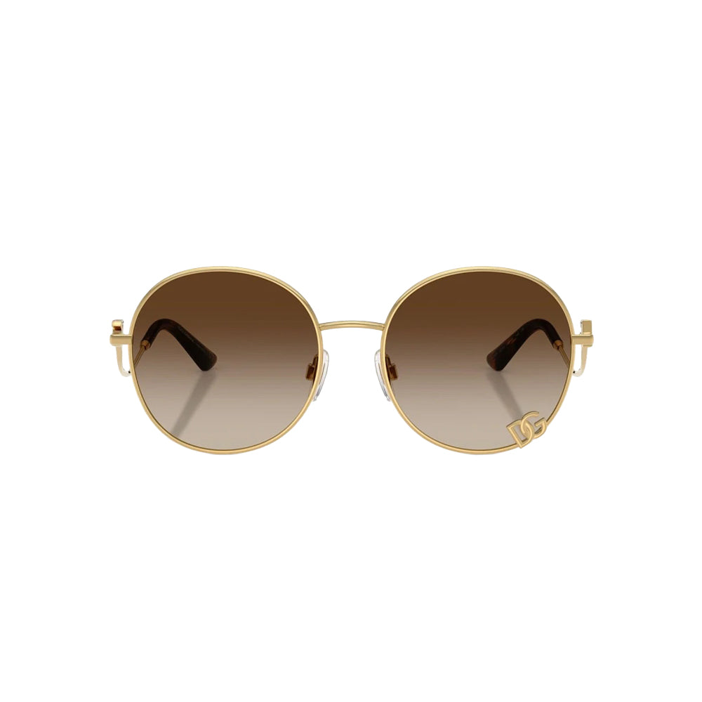 Dolce & Gabbana DG 2324 sunglasses in gold, front view