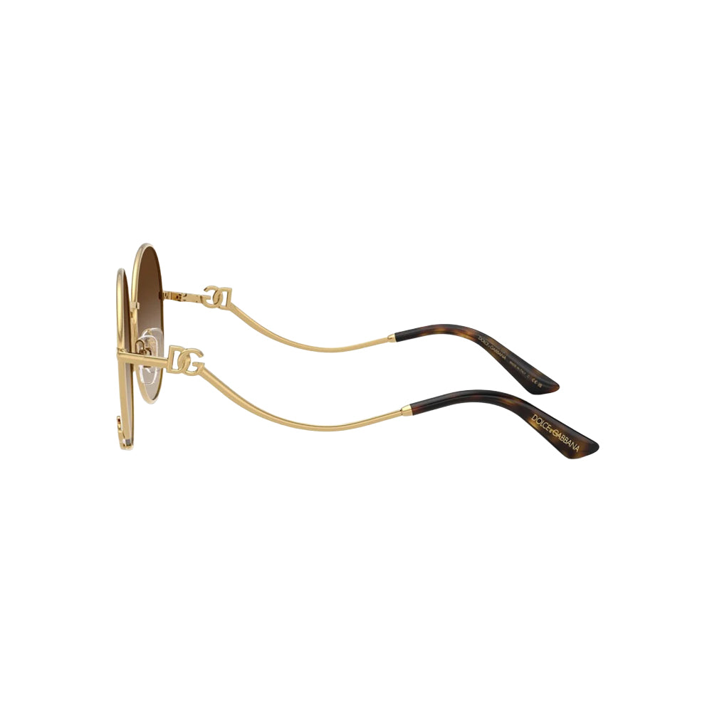 Dolce & Gabbana DG 2324 sunglasses in gold, side view