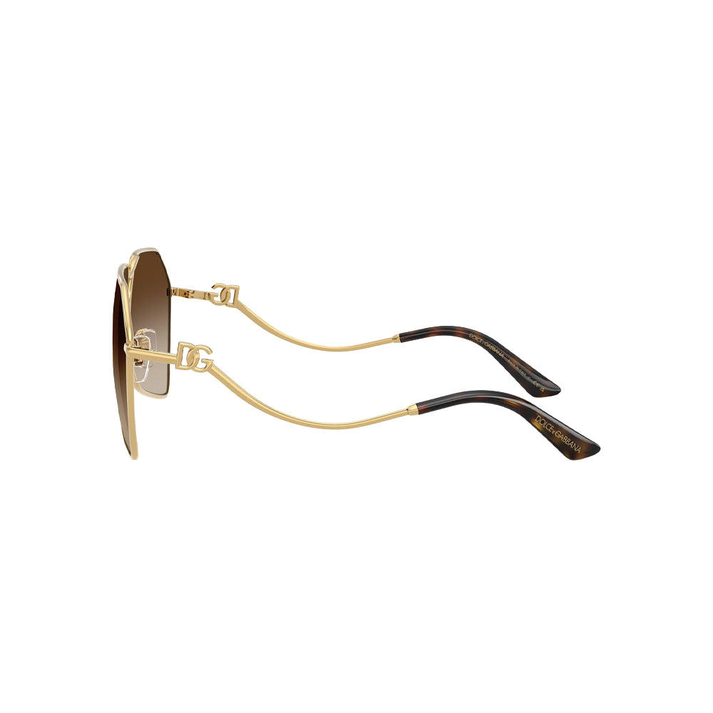 Dolce & Gabbana DG 2326 sunglasses in gold, side view