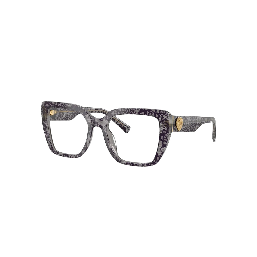 Dolce & Gabbana DG 3441 glasses in havana, 45° view