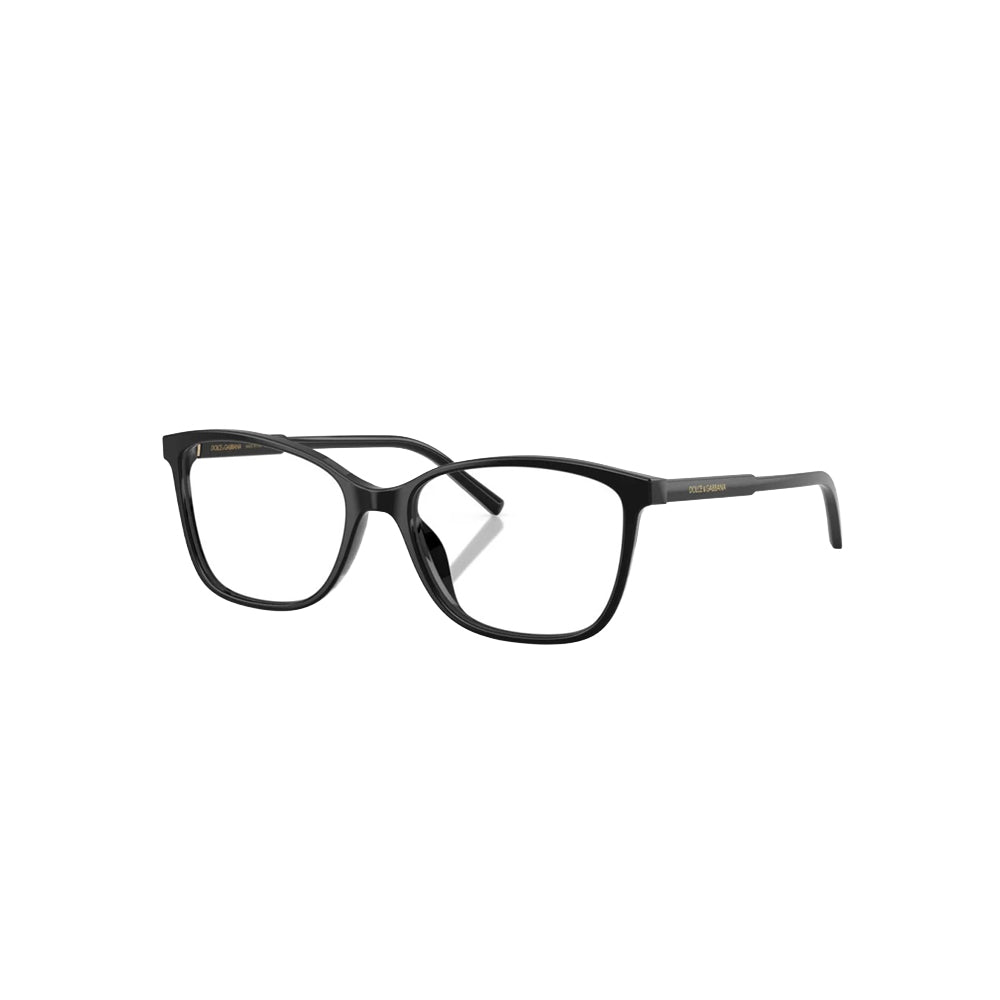 Dolce & Gabbana DG 3484 glasses in black, 45° view