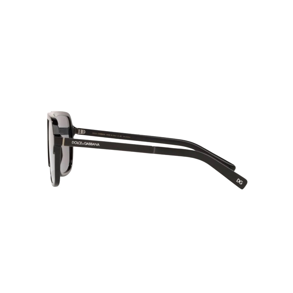 Dolce & Gabbana DG 4354 sunglasses in black, side view