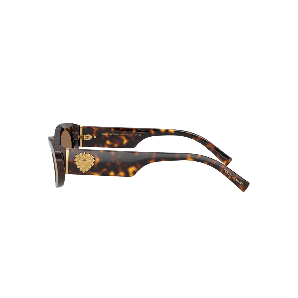 Dolce & Gabbana DG 4537 sunglasses in havana, side view