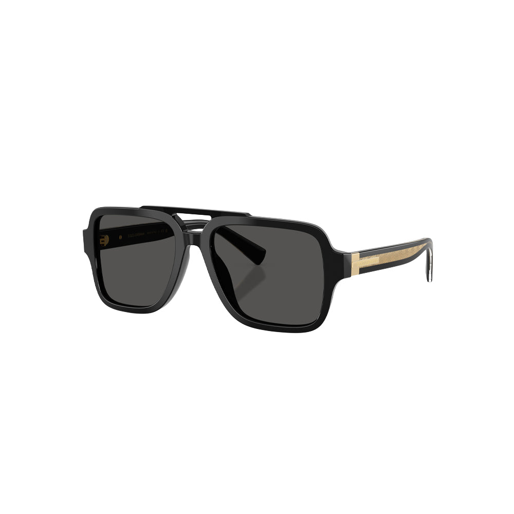 Dolce & Gabbana DG 4544 sunglasses in black, 45° view