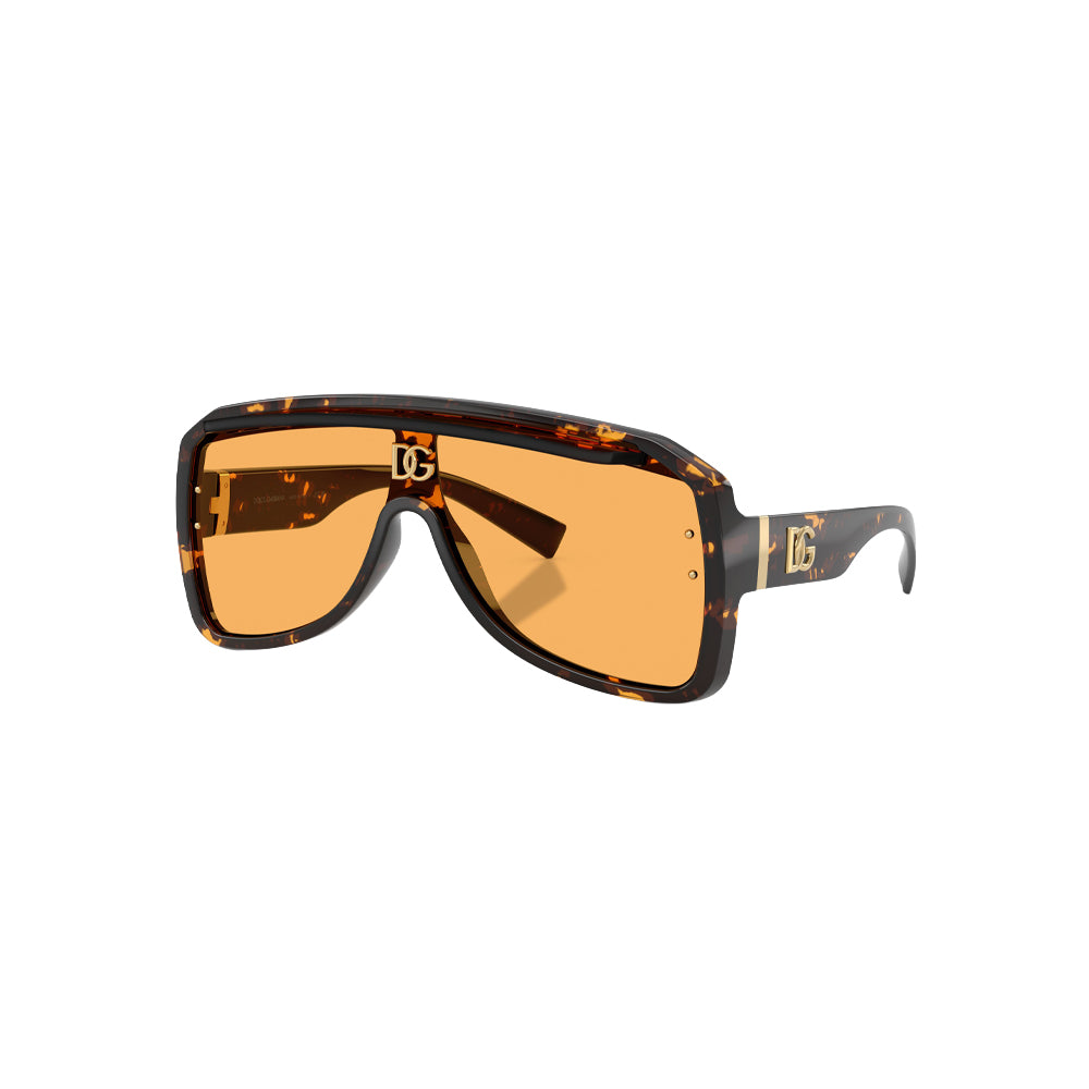 Dolce & Gabbana DG 6205 sunglasses in havana, 45° view