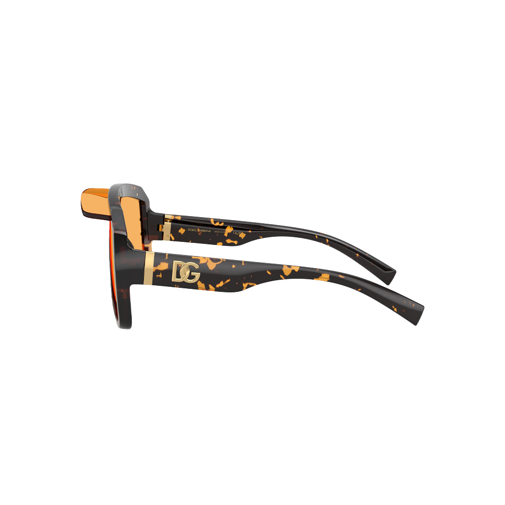 Dolce & Gabbana DG 6205 sunglasses in havana, side view