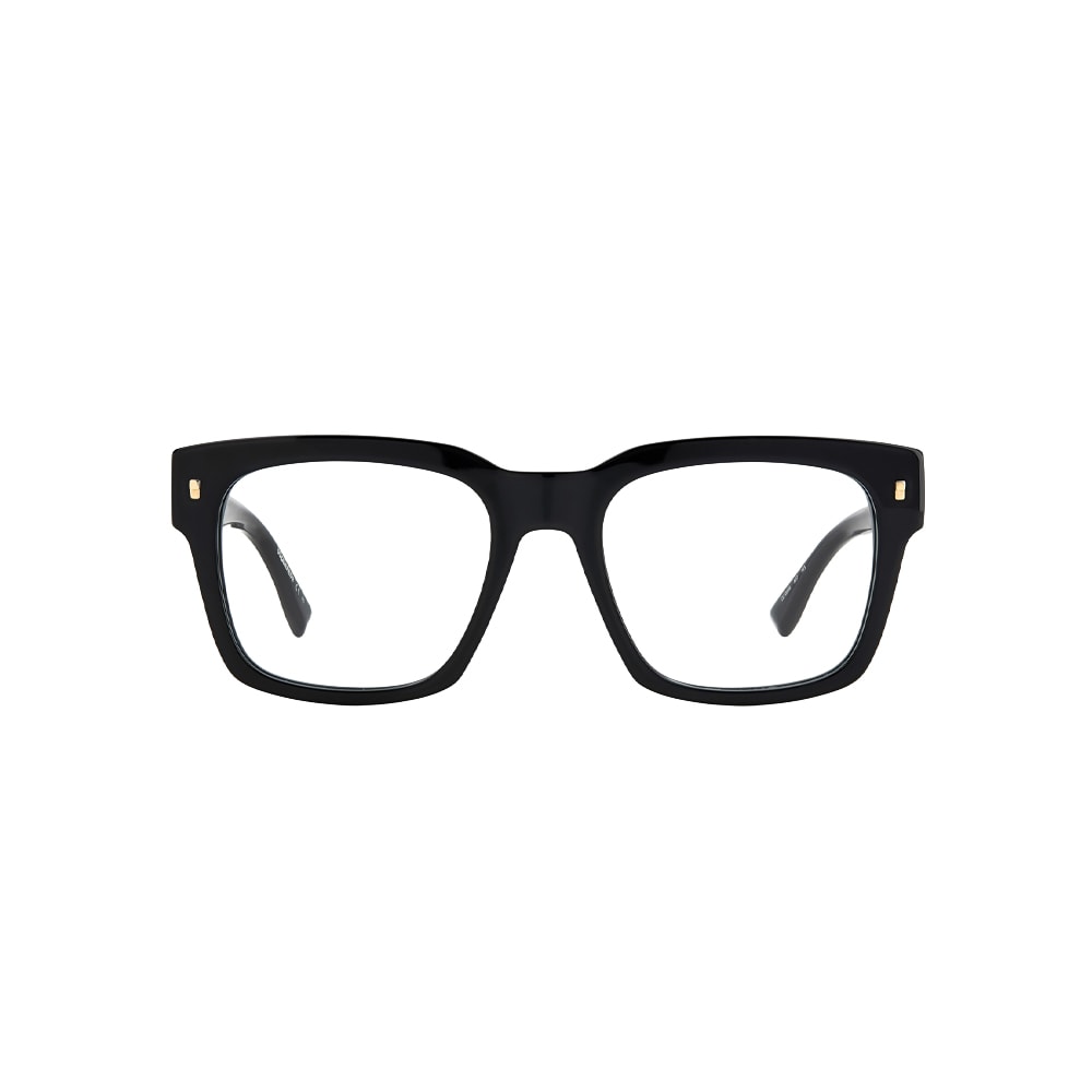 Dsquared2 D2 0066 807 glasses in black, front view