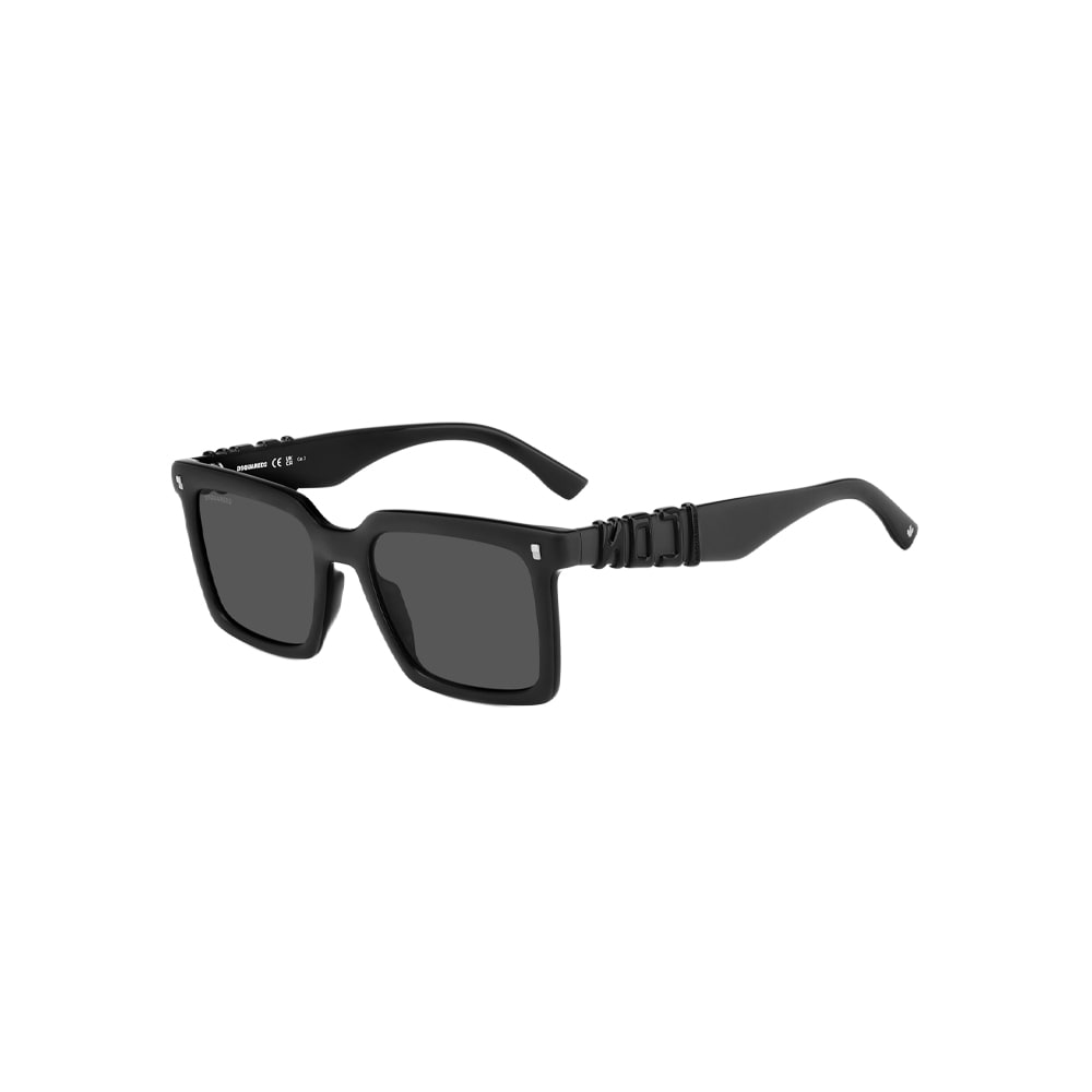Dsquared2 ICON 0025/S sunglasses in black, 45° view