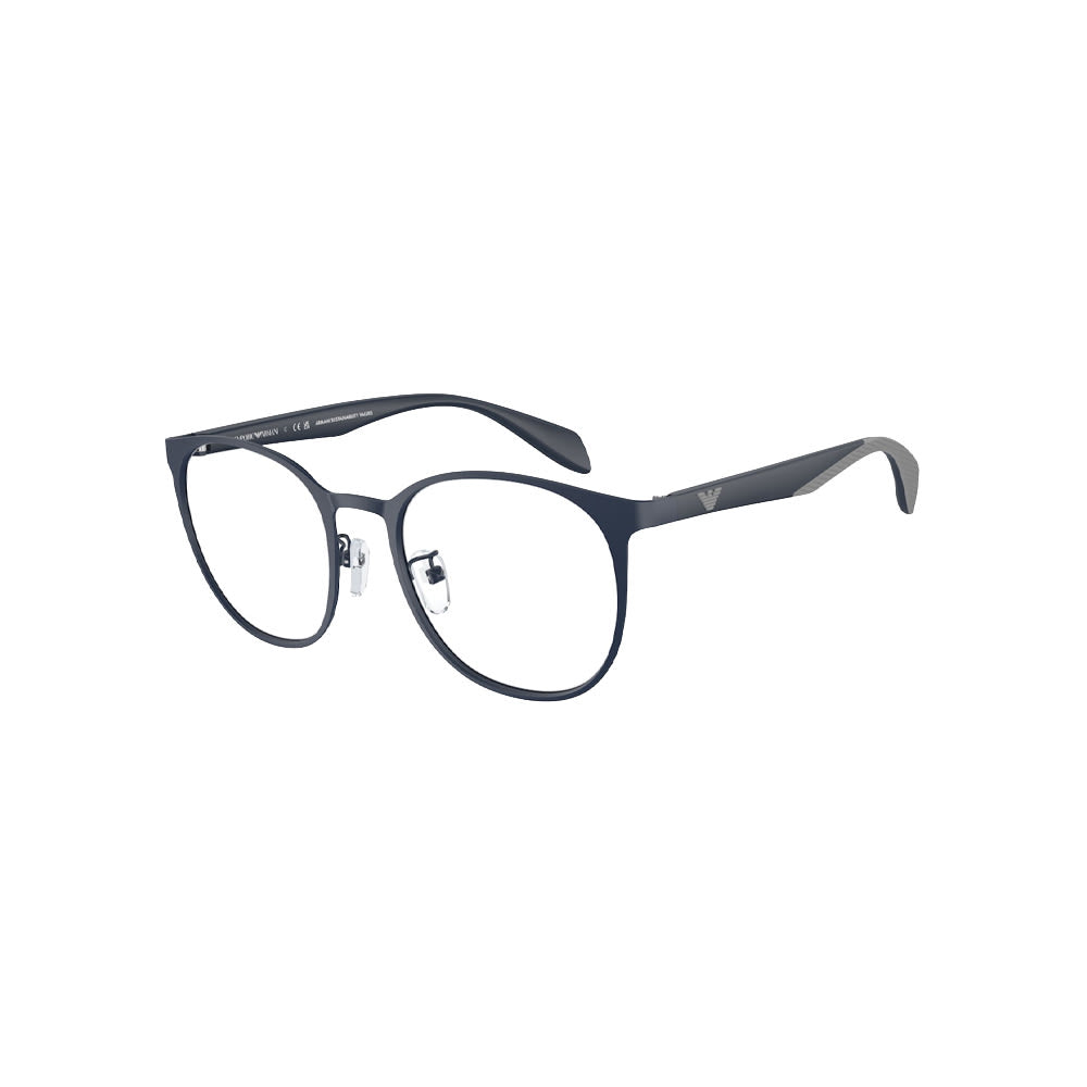 Emporio Armani 1148 glasses in blue, 45° view