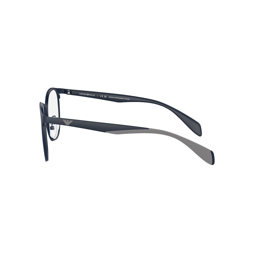 Emporio Armani 1148 glasses in blue, side view