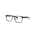 Emporio Armani 1163 glasses in black, 45° view