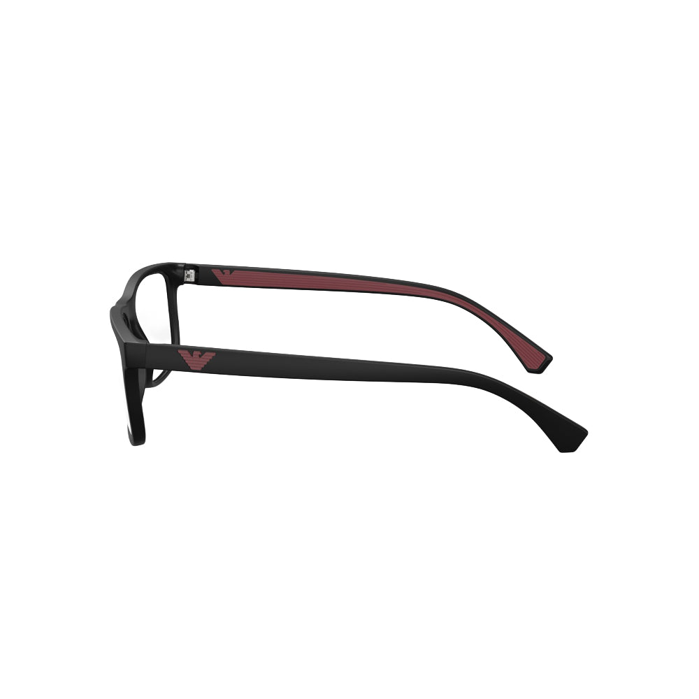 Emporio Armani 3147 glasses in blue, side view