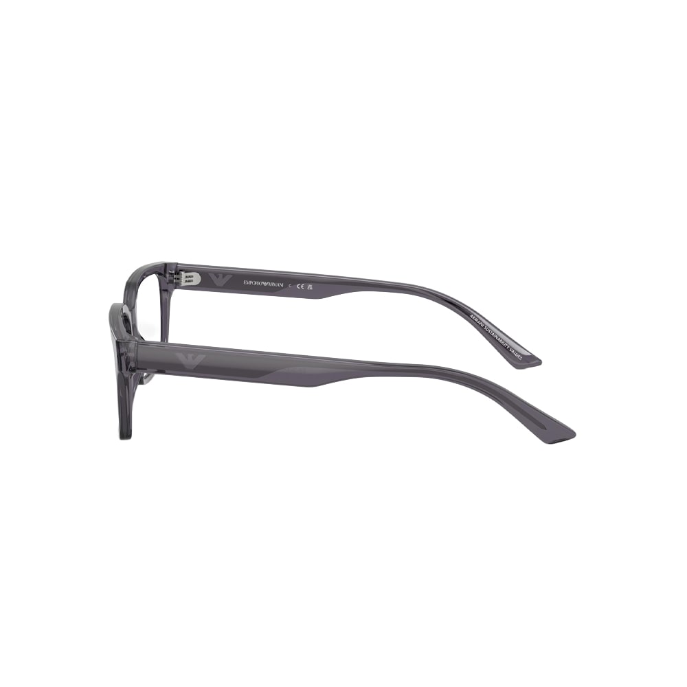 Emporio Armani 3244 glasses in grey, side view