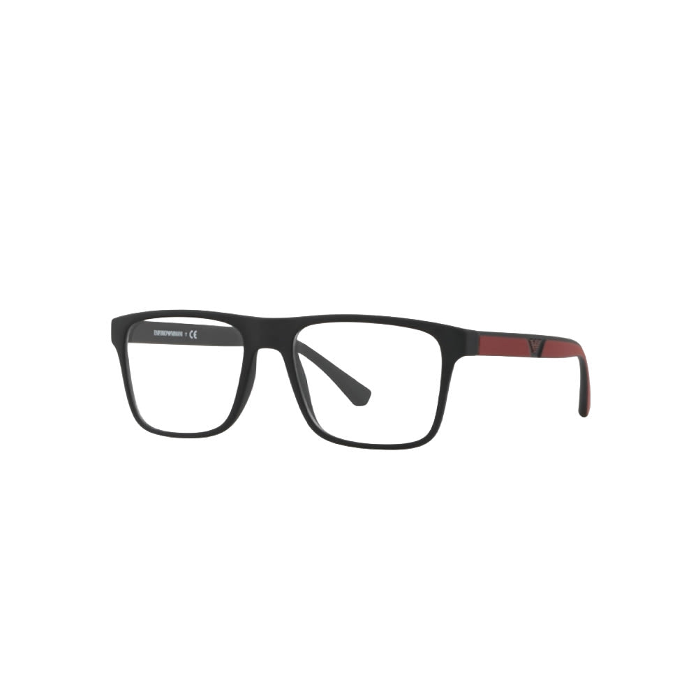 Emporio Armani 4115 glasses in black, 45° view
