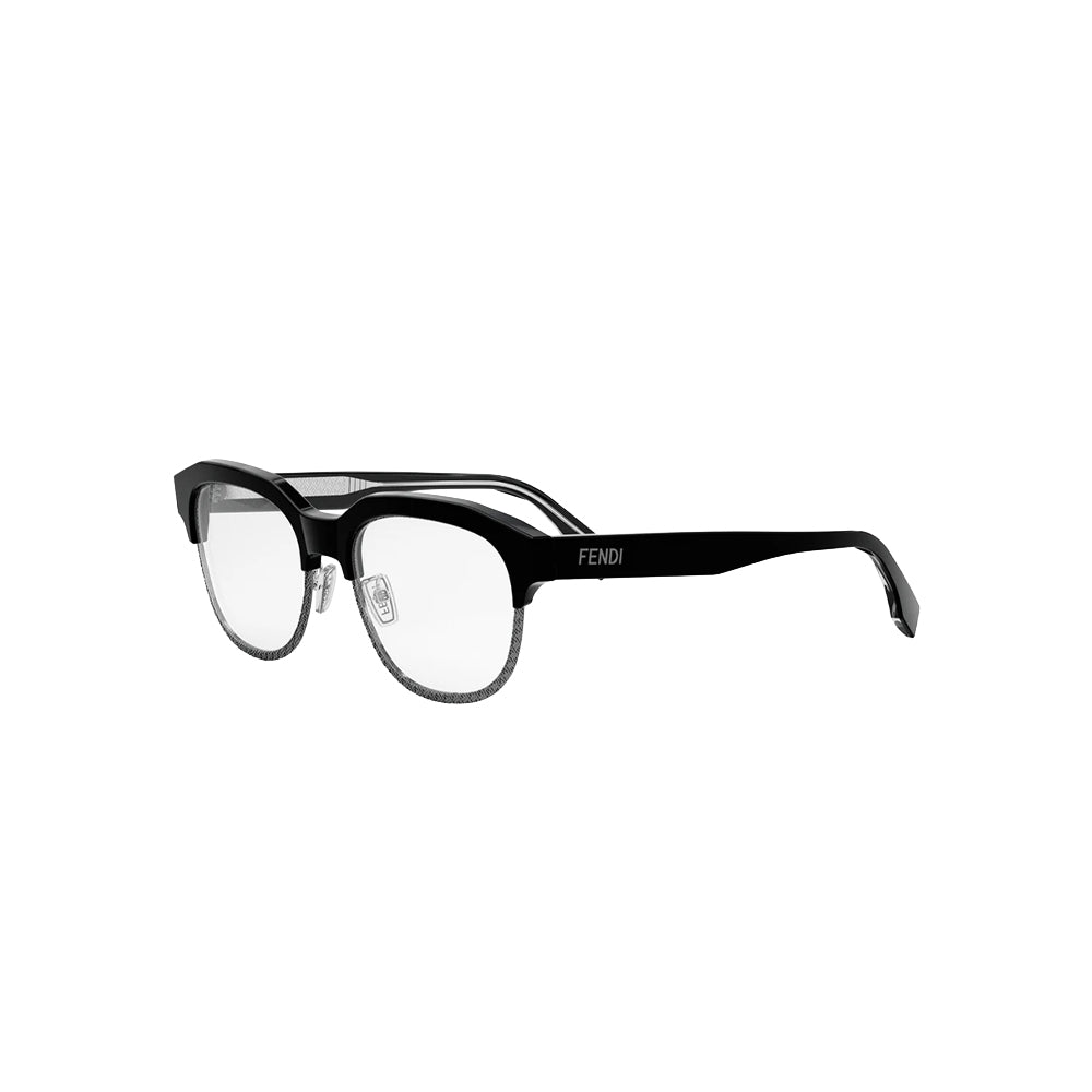 Fendi FE50068U glasses in black, 45° view