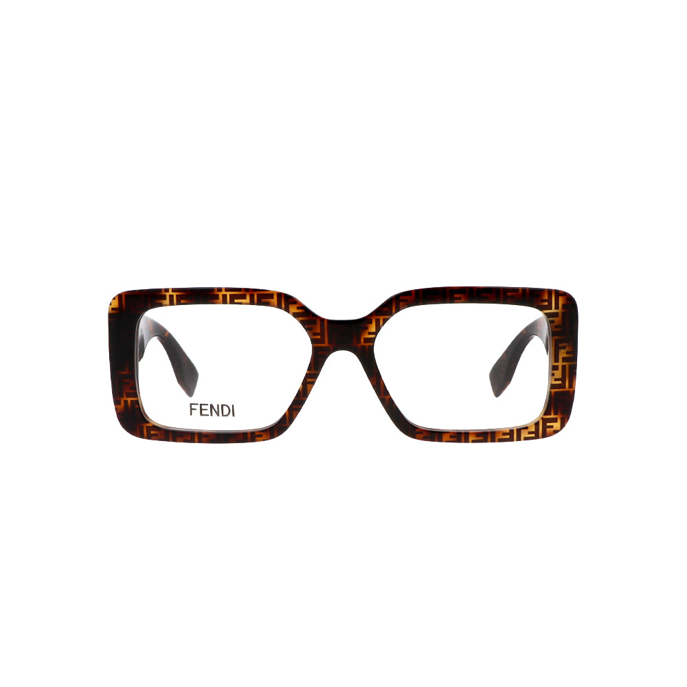 Fendi FE500721 glasses in havana, front view