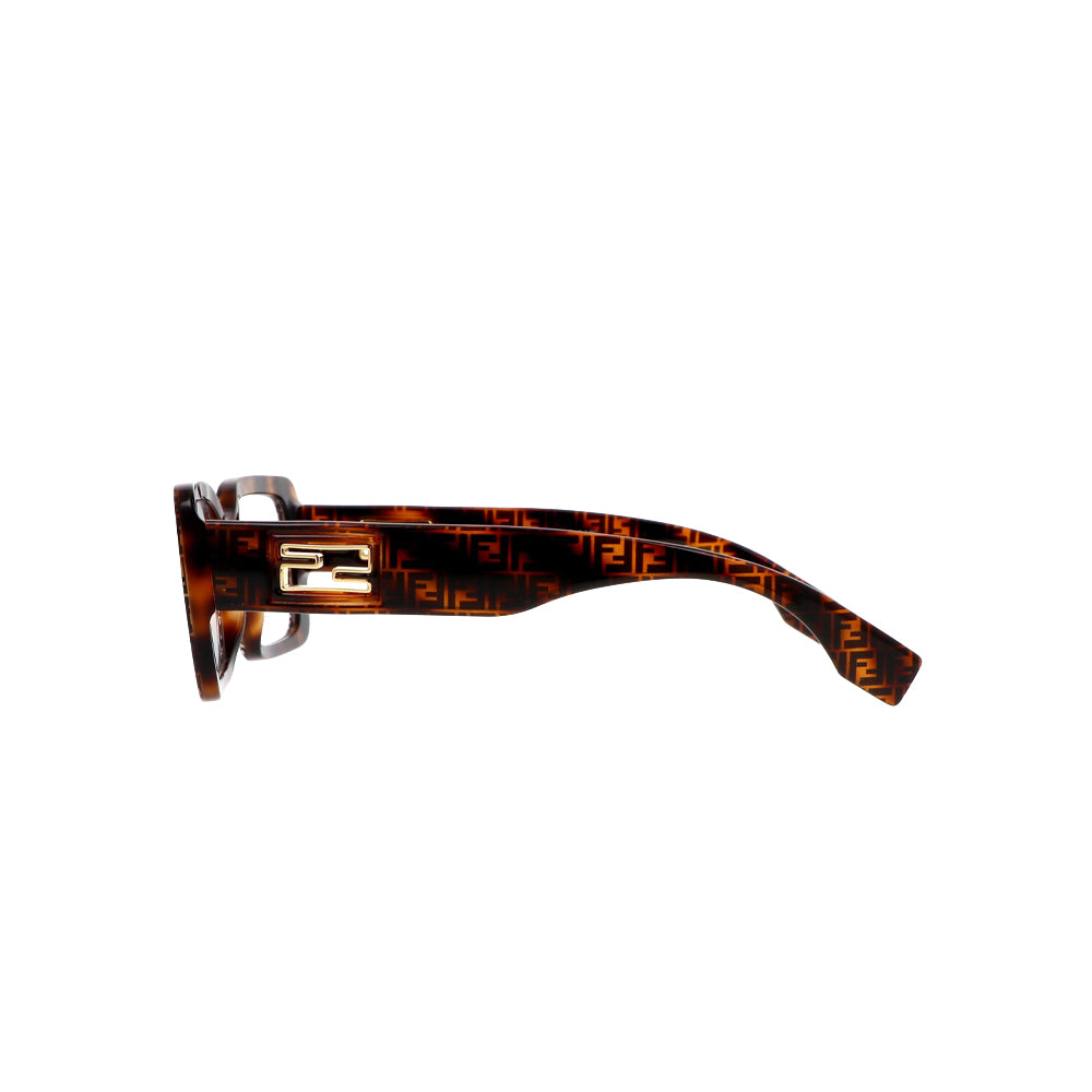 Fendi FE500721 glasses in havana, side view