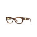 Fendi FE50082I glasses in havana, 45° view