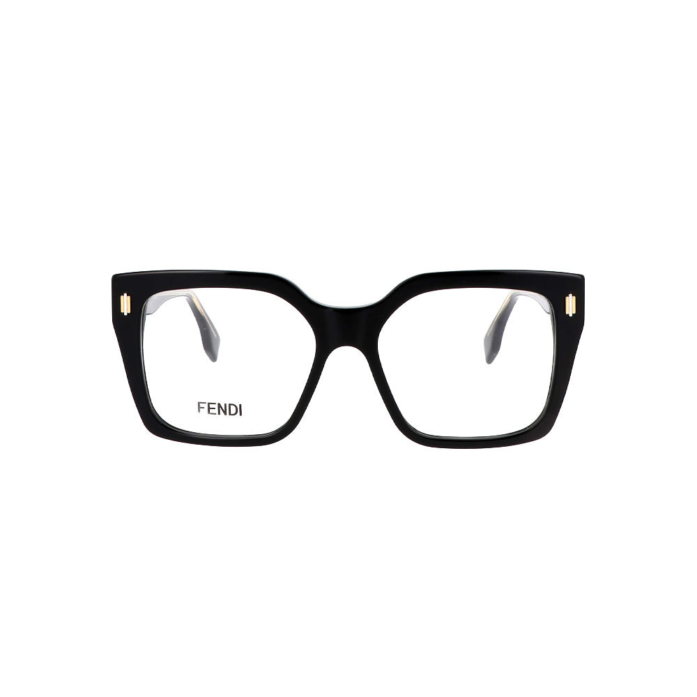 Fendi FE500851 glasses in black, front view