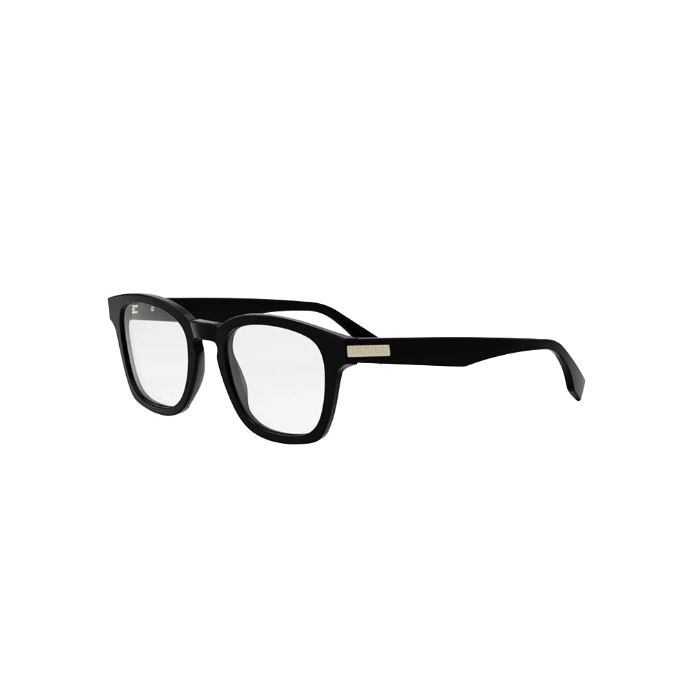 Fendi FE500971 glasses in black, 45° view