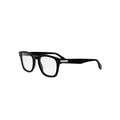 Fendi FE500971 glasses in black, 45° view
