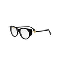 Fendi FE50099I glasses in black, 45° view