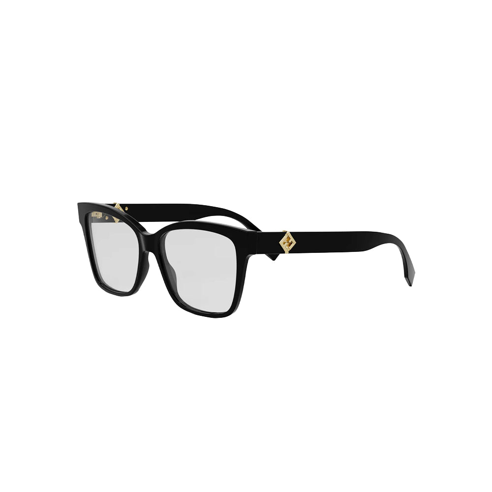 Fendi FE50117I glasses in black, 45° view
