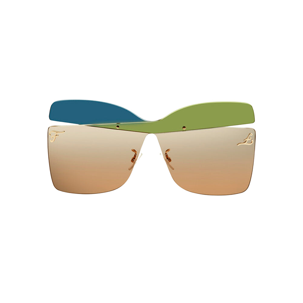 Fendi FF0399/S RNBHA sunglasses in gold, front view