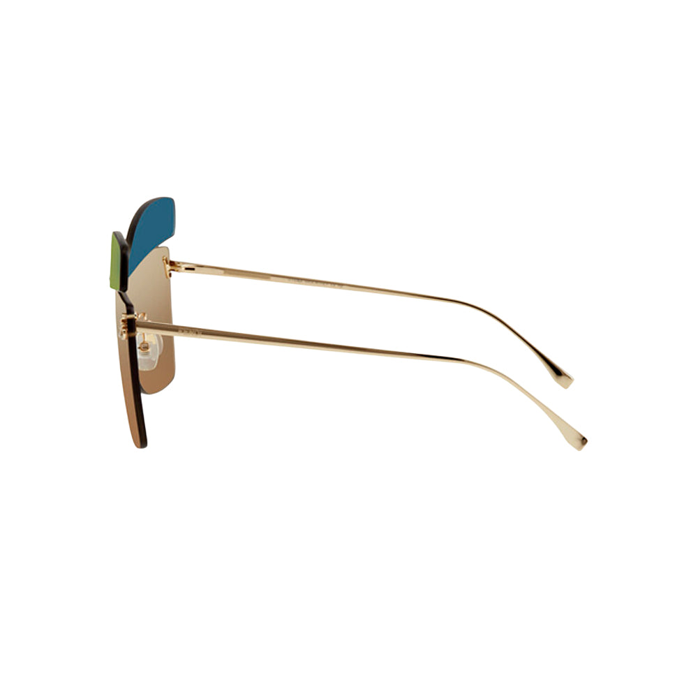 Fendi FF0399/S RNBHA sunglasses in gold, side view