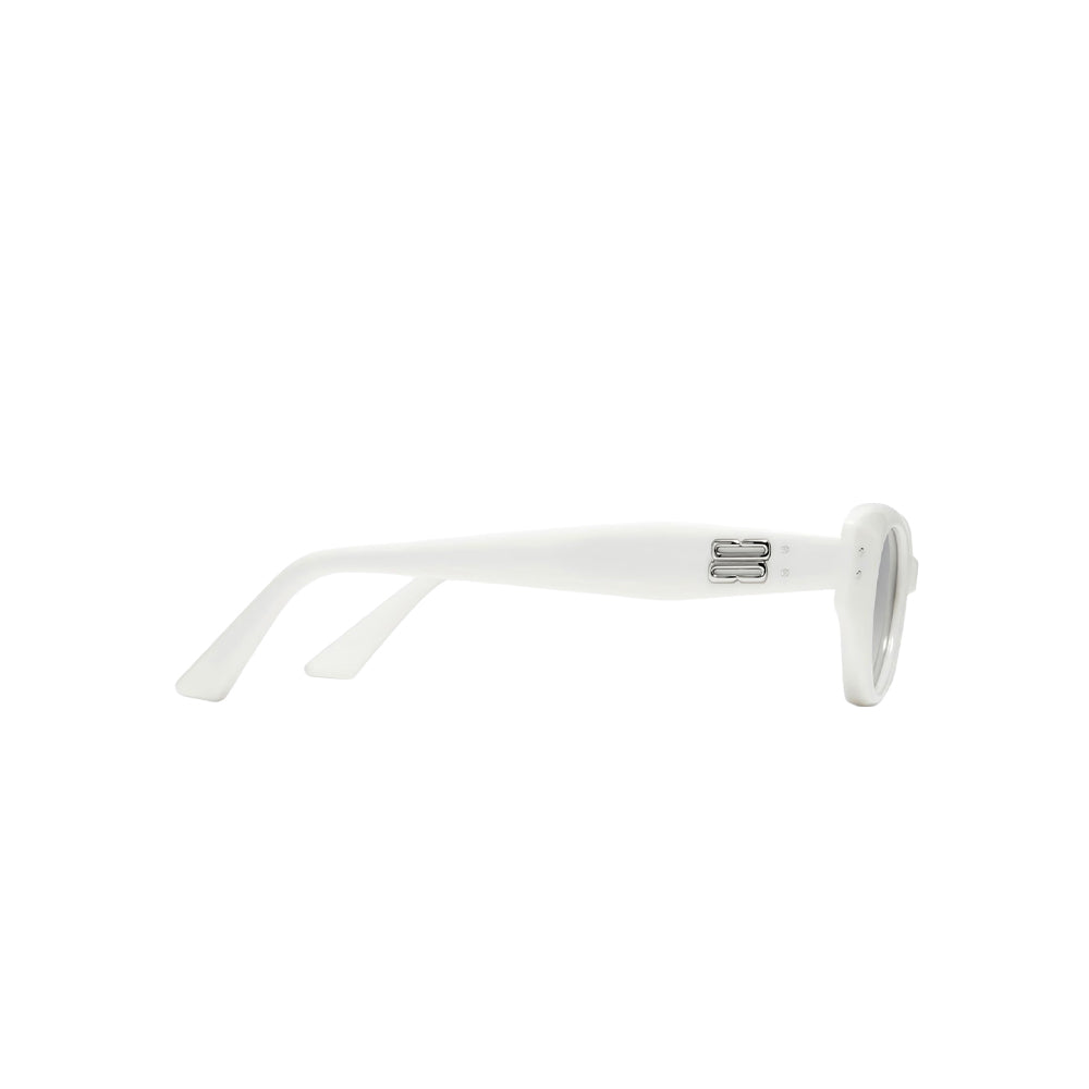 Gentle Monster ROCOCO WHITE sunglasses in white, side view