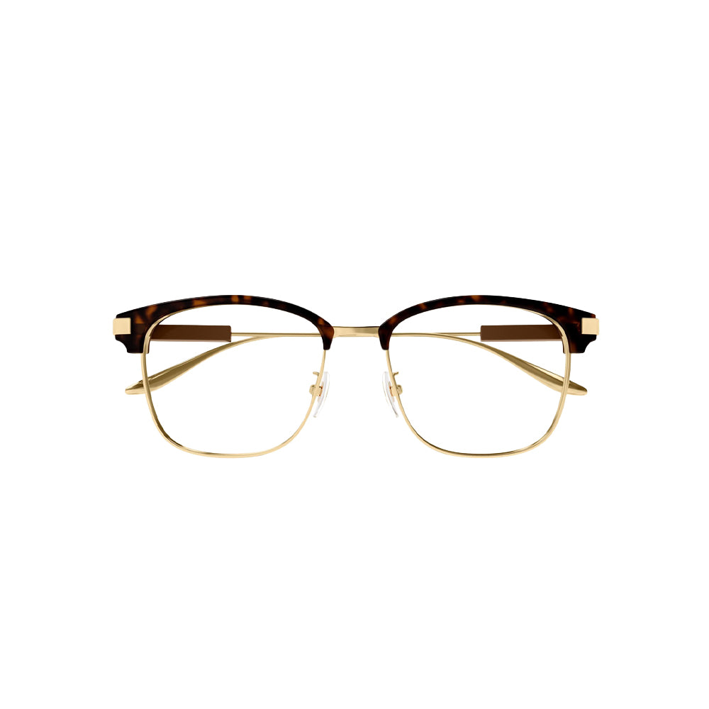 Gucci GG1439OK glasses in gold, front view