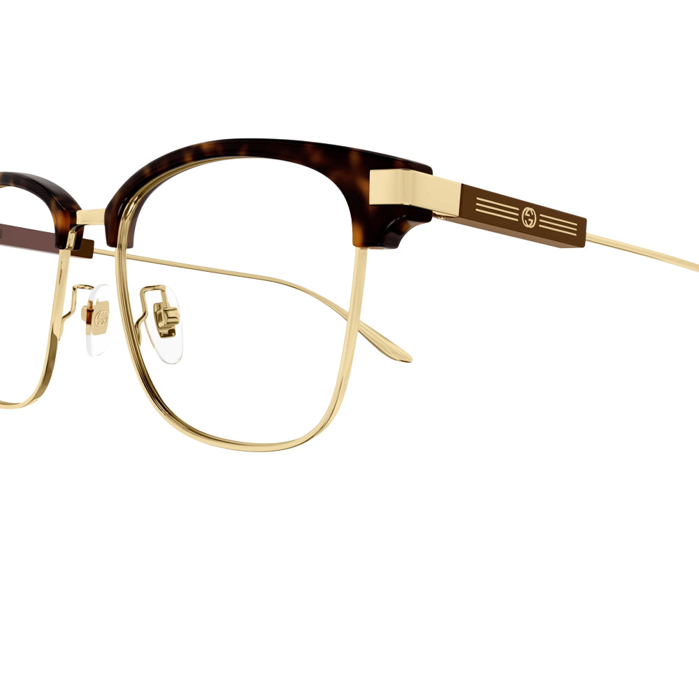Gucci GG1439OK glasses in gold, side view