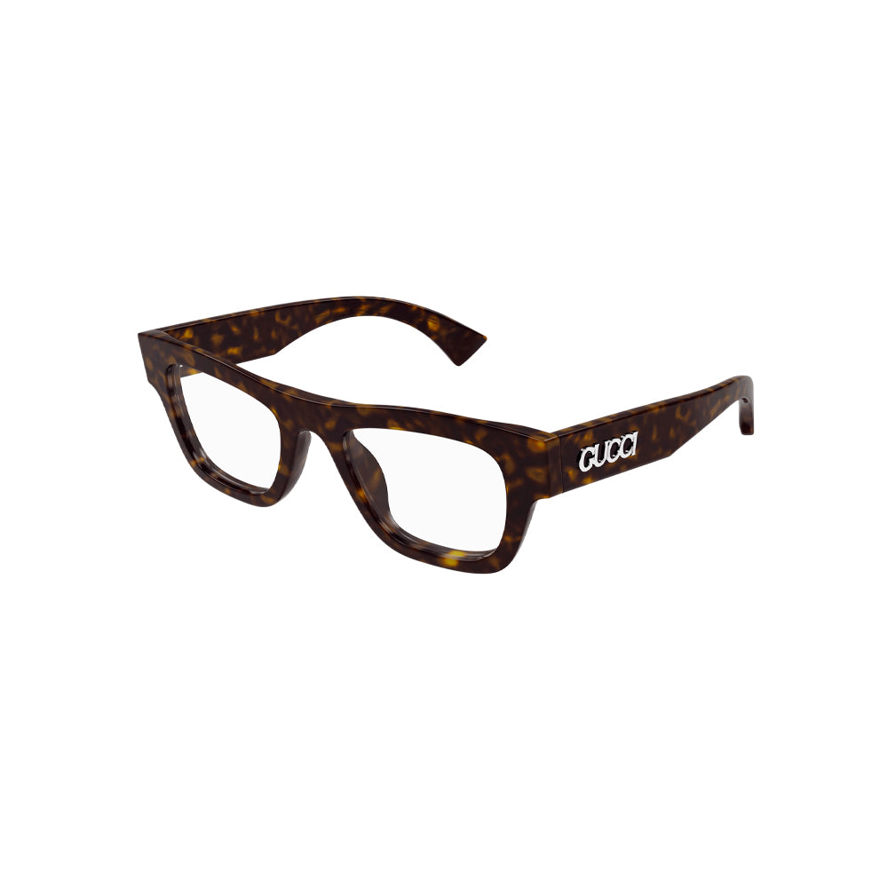 Gucci GG1840O glasses in havana, 45° view