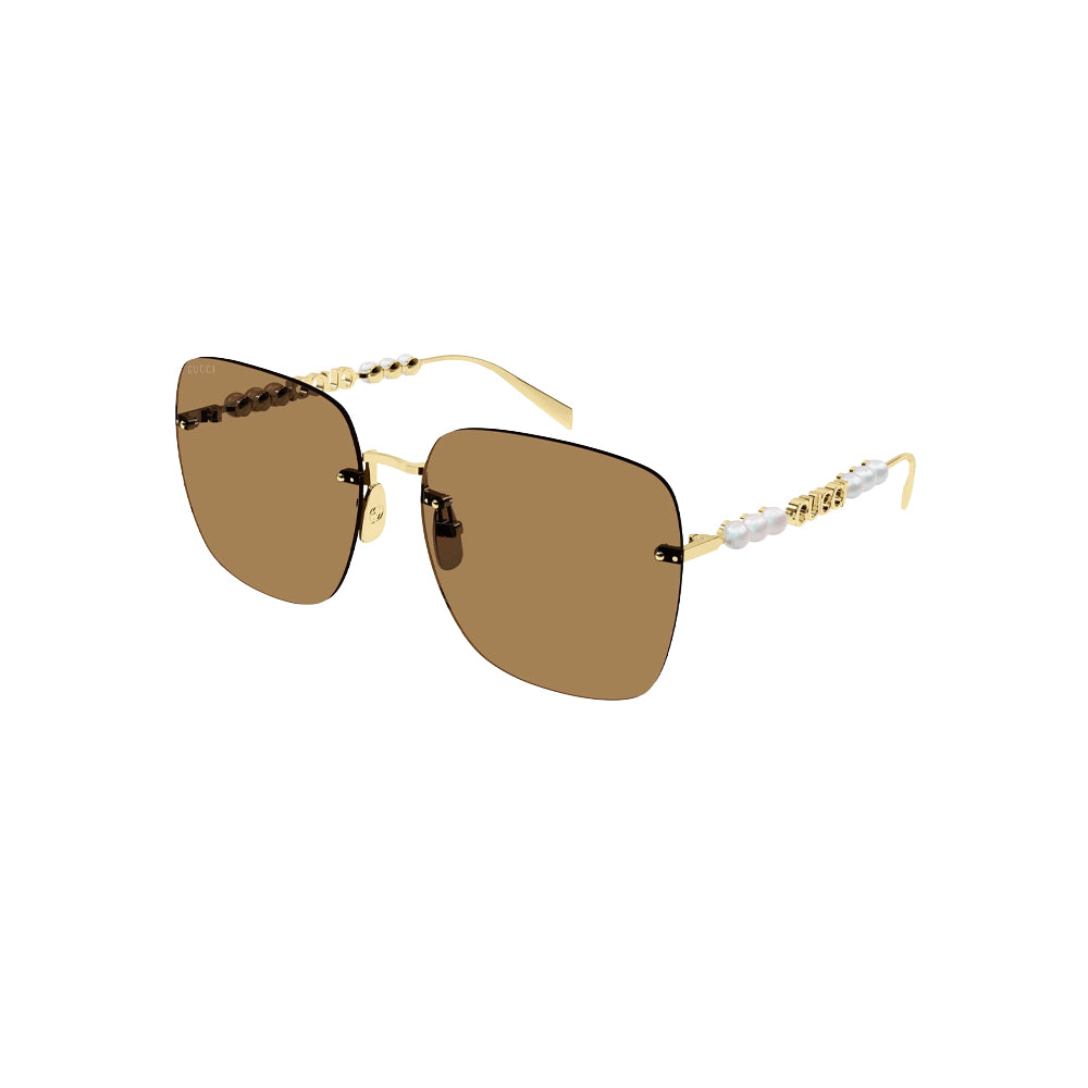 Gucci GG1923SA sunglasses in gold, 45° view