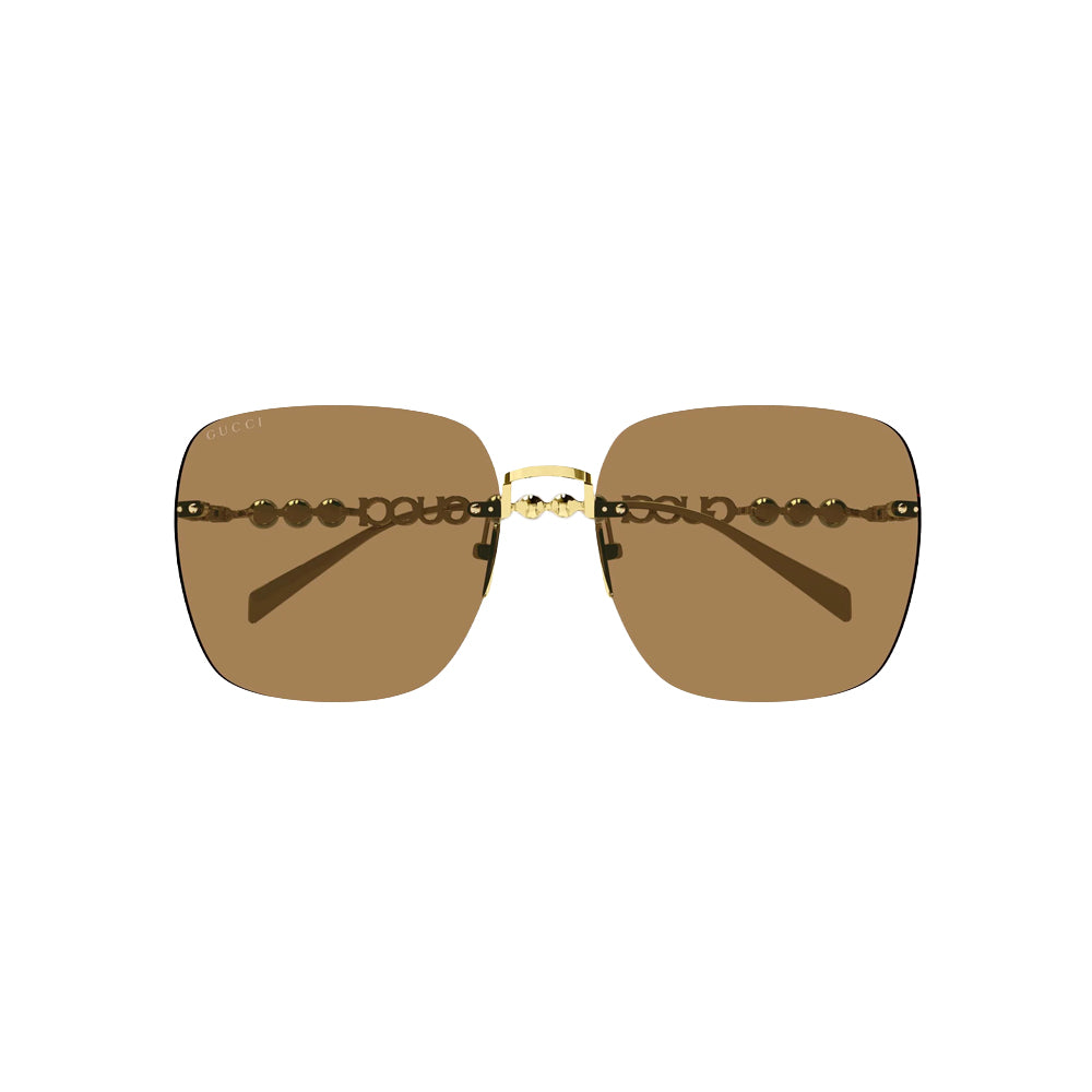 Gucci GG1923SA sunglasses in gold, front view