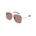 Gucci GG1955SA sunglasses in silver, 45° view